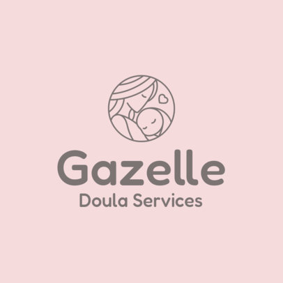 Doula Services Logo Generator With a Motherhood-Themed Graphic