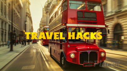 Intro Video Generator Featuring Travel Hacks for a UK Trip 1433k 8808