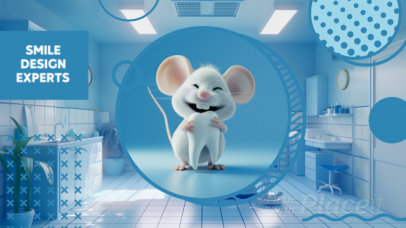 Slideshow Video Template With AI-Generated Mice for a Dental Clinic