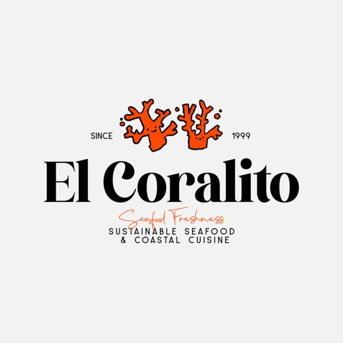 Sustainable Seafood Restaurant Logo Generator with an Illustrated Coral