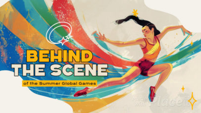 AI-Created Intro Video Creator with an Illustration Inspired by an International Sports Event 7920 8792