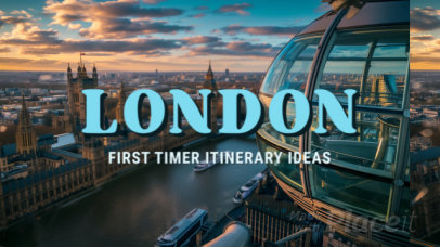 Intro Video Creator for a London Trip With Itinerary Ideas 7846g 8809
