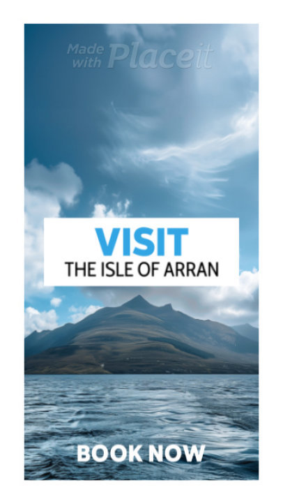 Travel-Themed Instagram Story Video Creator to Book a Trip to a UK Island 1490o 8805