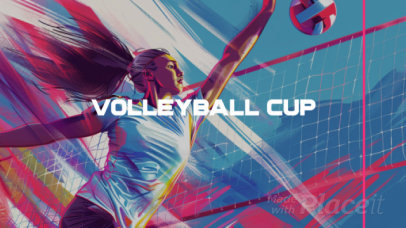 Intro Video Template for a Volleyball International Sports Competition 1168i 8787