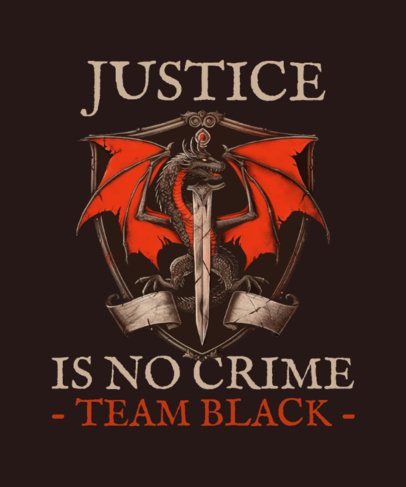 AI-Generated T-Shirt Design Creator Inspired by a Medieval Fantasy Theme