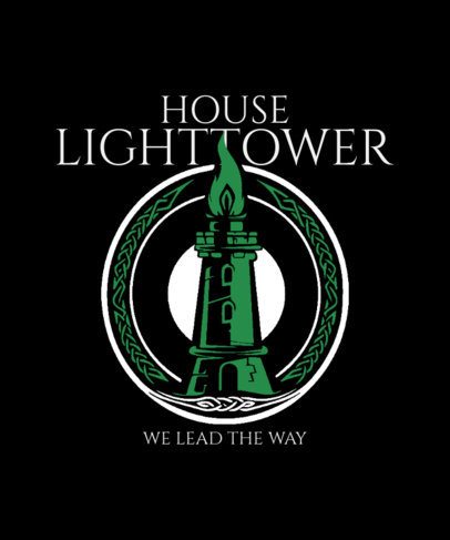 T-Shirt Design Generator Featuring a Medieval Fantasy Show-Inspired Quote