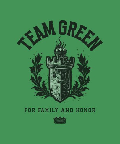 Medieval Fantasy-Inspired T-Shirt Design Maker with an Illustrated Castle 6769d