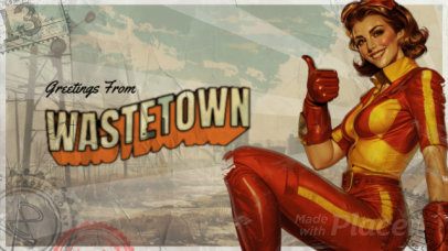 Intro Video Template With a Vintage Aesthetic Inspired by a Post Apocalyptic Show