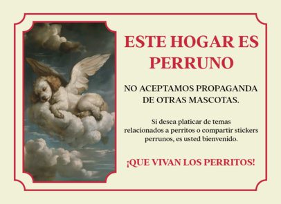 Greeting Card Design Generator with a Winged Dog Drawing 6771b