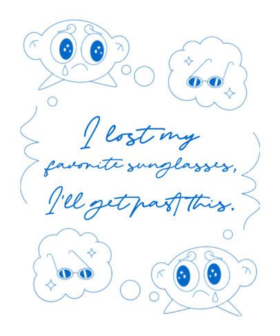 T-Shirt Design Maker Featuring a Hilarious Quote with Illustrated Cartoons 6775h