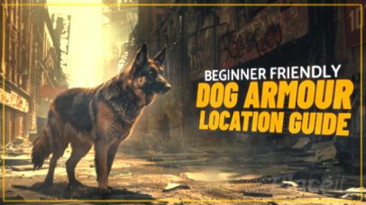 Intro Video Creator With a Dog Graphic Inspired by a Post-Apocalyptic Show