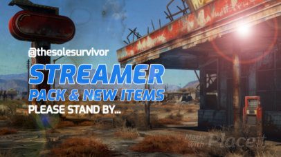 Intro Video Generator for Gamers Featuring a Post-Apocalyptic Show Theme