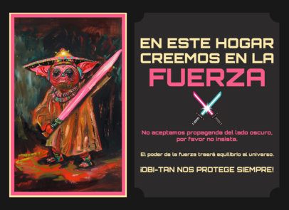 Greeting Card Generator With a Funny Theme Inspired by a Galaxy Movie 6770a