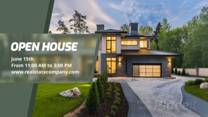 Slideshow Video Template to Promote an Open House Event