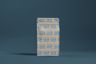 Packaging Mockup Featuring an AI-Created Coffee Bag in a Customizable Background