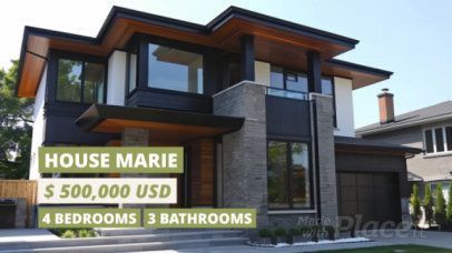 Slideshow Video Maker for a Real Estate Agent to Promote a House