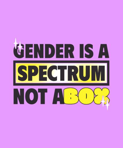 T-Shirt Design Generator With a Bold Typography and a Non-Binary Theme 6791a