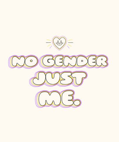 T-Shirt Design Creator Featuring a Gender-Themed Message 6785b