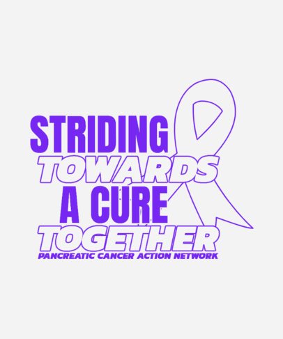 T-Shirt Design Maker Featuring a Quote to Raise Cancer Awareness