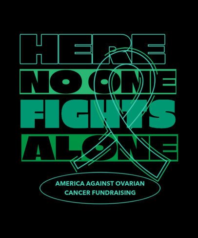 T-Shirt Design Maker for an Ovarian Cancer Awareness Marathon 6807