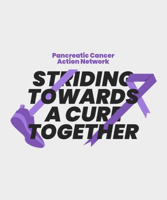 T-Shirt Design Maker for a Pancreatic Cancer Awareness Marathon