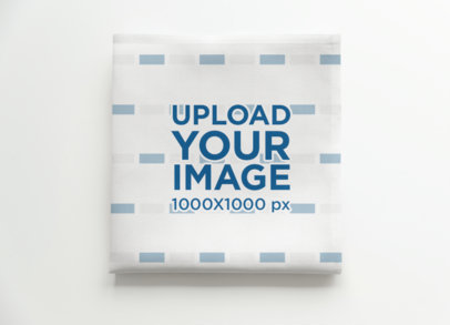 Mockup of a Sublimated Folded Cloth Napkin m40753