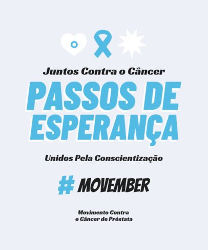 Powerful T-Shirt Design Template to Support Prostate Cancer Survivors 6809g