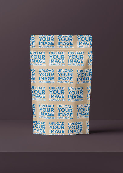 Mockup of an AI-Generated Sublimated Coffee Bag Placed on a Customizable Background m40396