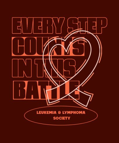 T-Shirt Design Creator to Raise Awareness Against Leukemia and Lymphoma 6807b