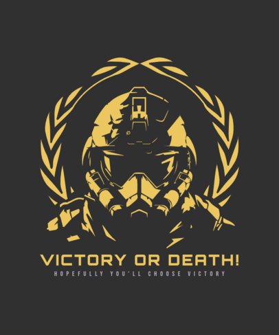 T-Shirt Design Maker Featuring Shooters Battle-Inspired Graphics