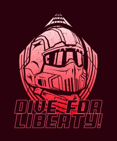 T-Shirt Design Generator Featuring a Shooters Battle-Inspired Game