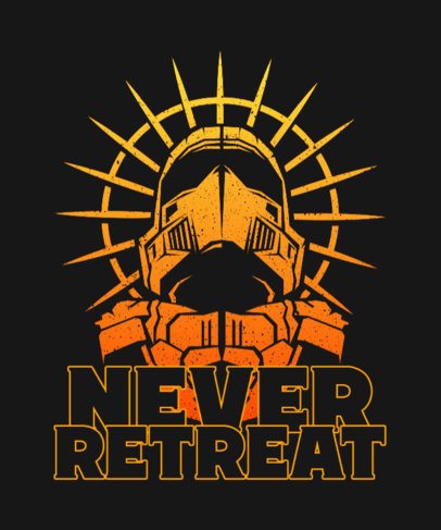 T-Shirt Design Creator With a Shooter Graphic for Battle Game Enthusiasts