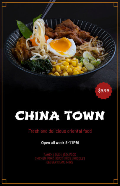 Flyer Maker for Asian Restaurants