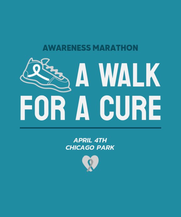 Placeit - T-Shirt Design Generator for a Running Awareness Marathon to ...