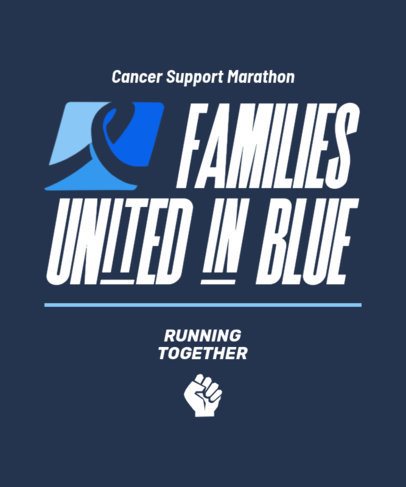 Charity T-Shirt Design Maker for a Cancer Support Marathon 6810d