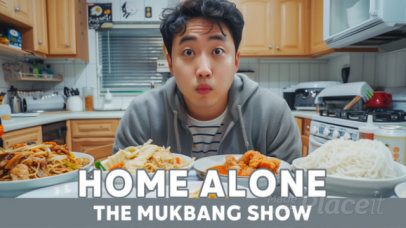 Foodie Intro Video Generator for a Mukbang Show