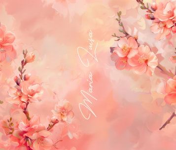 AI-Generated Tumbler Wrap Creator With a Nice Background With Flower Graphics 6821f