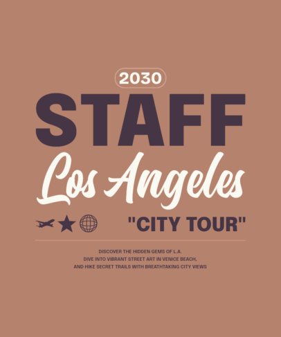 T-Shirt Design Creator with Contrasting Fonts for an Art Expo's Staff 6819c