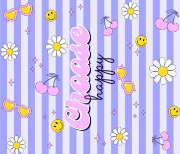 Tumbler Wrap Generator With a Cute Aesthetic and a Quote 6822a