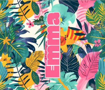 Online Tumbler Wrap Creator Featuring a Girl's Name 6822f