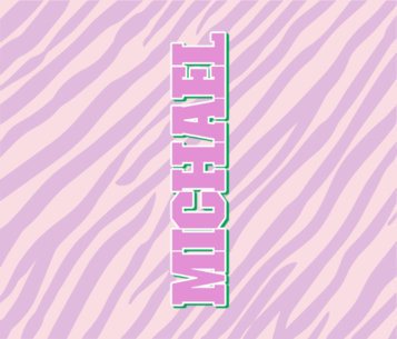 Girly Tumbler Wrap Template With a Stripes-Themed Layout 6822g