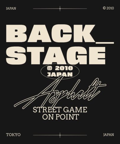 T-Shirt Design Generator With Bold Typefaces for a Backstage Crew Member 6817a