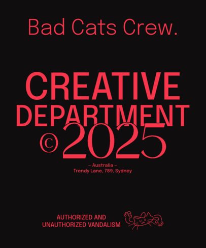 Crew-Themed T-Shirt Design Generator for Cat Enthusiasts