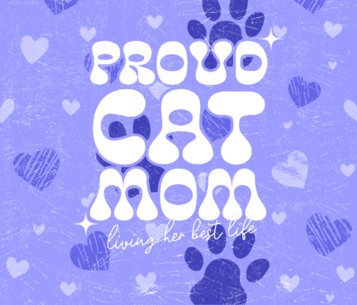 Tumbler Wrap Generator Featuring a Cat Mom Quote 6824a