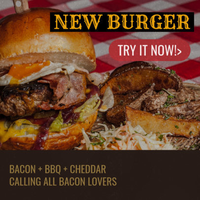 Online Banner Maker for Burger Restaurants