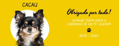 Mug Design Maker with a Remembrance Message and a Dog Picture