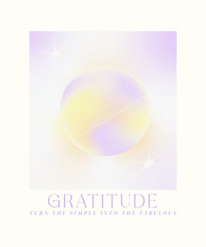 Aura-Themed T-Shirt Design Creator with a Gradient Sphere Illustration 6848a