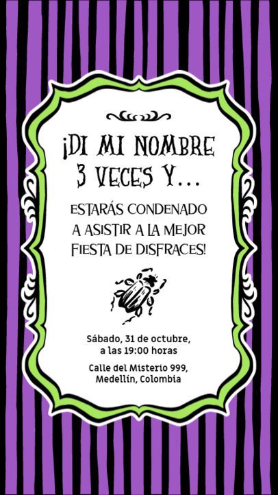 Instagram Story Maker Featuring a Costume Party Theme Inspired by a Mischievous Character 6853