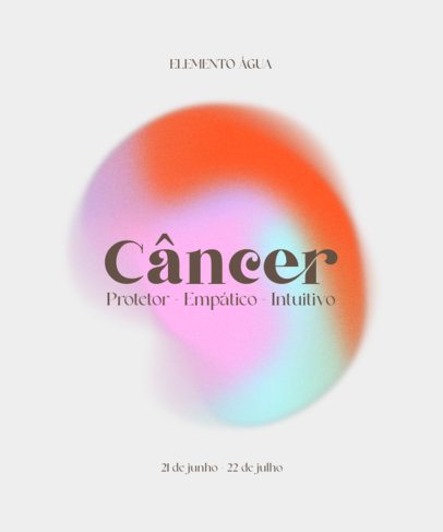 Zodiac-Themed T-Shirt Design Template Featuring a Colorful Background 6843e