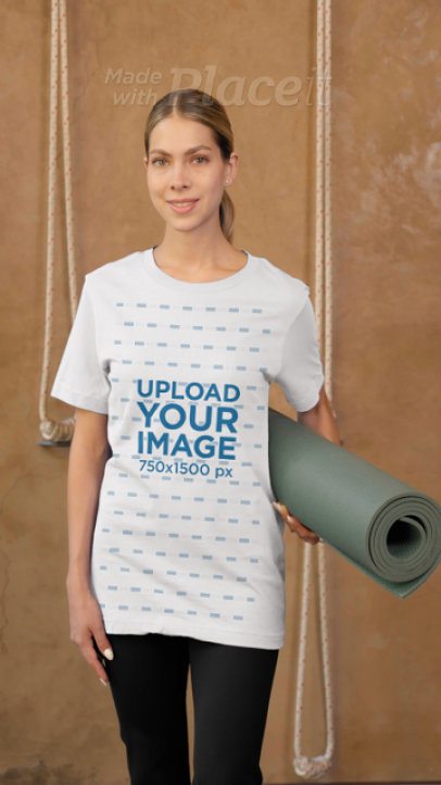 Yoga Wellness T shirt Video Mockup